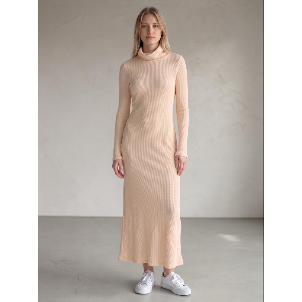 FREE PEOPLE FREE-EST Andrea Thermal Hooded Funnel Maxi Dress, Small ($108)